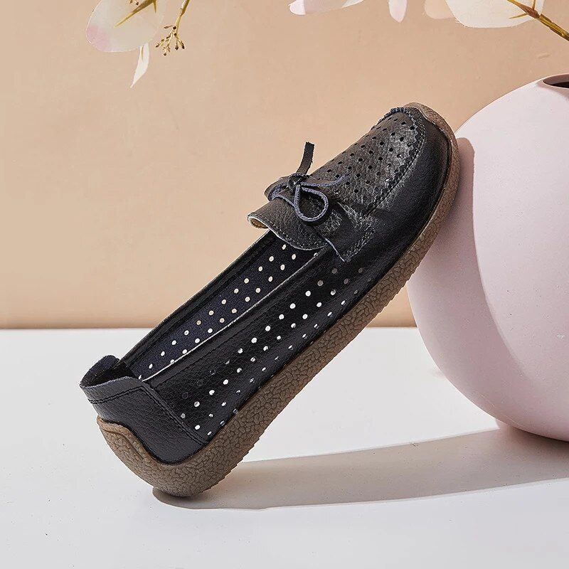 Nicole Dam Summer Slip-on Loafer Svarta Skor - Svart
