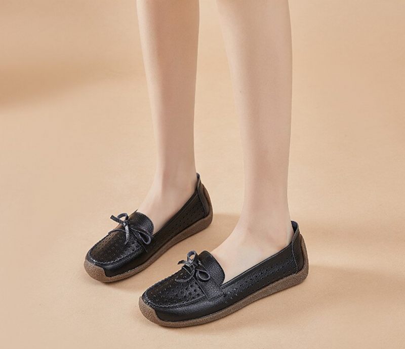Nicole Dam Summer Slip-on Loafer Svarta Skor - Svart