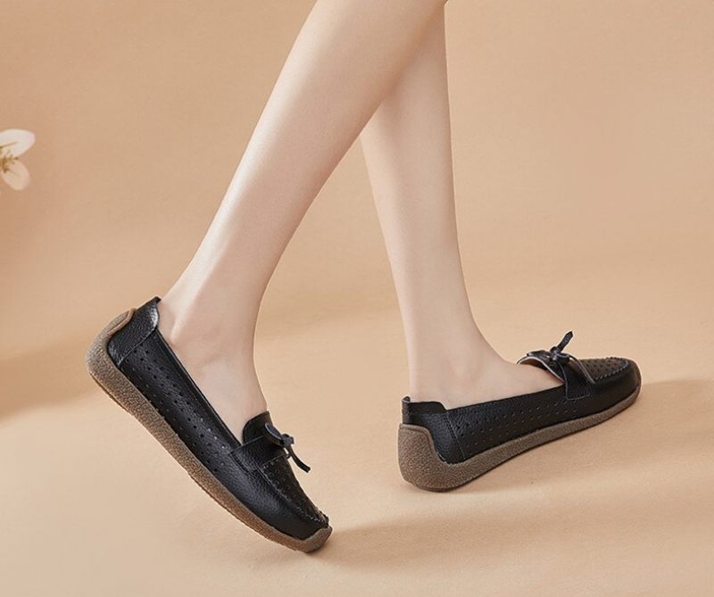 Nicole Dam Summer Slip-on Loafer Svarta Skor - Svart