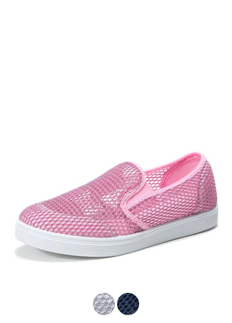 Ninel Dammode Platta Andningsbara Loafers Skor