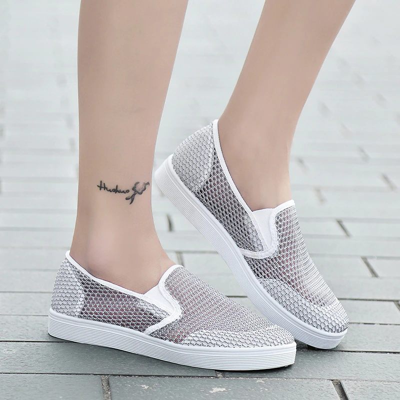Ninel Dammode Platta Andningsbara Loafers Skor - Rosa