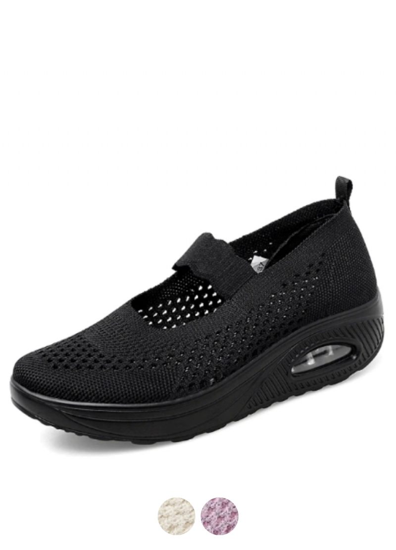 Ninoska Slip-on-svarta Skor För Kvinnor