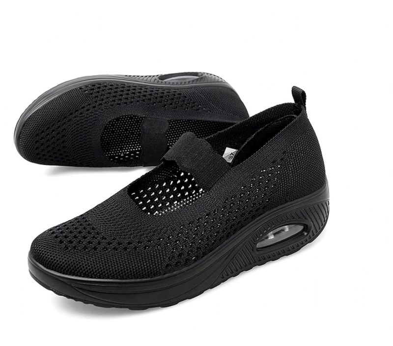 Ninoska Slip-on-svarta Skor För Kvinnor - Svart