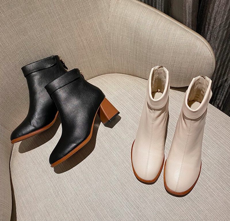 Nonna Booties Ankellängd - Beige