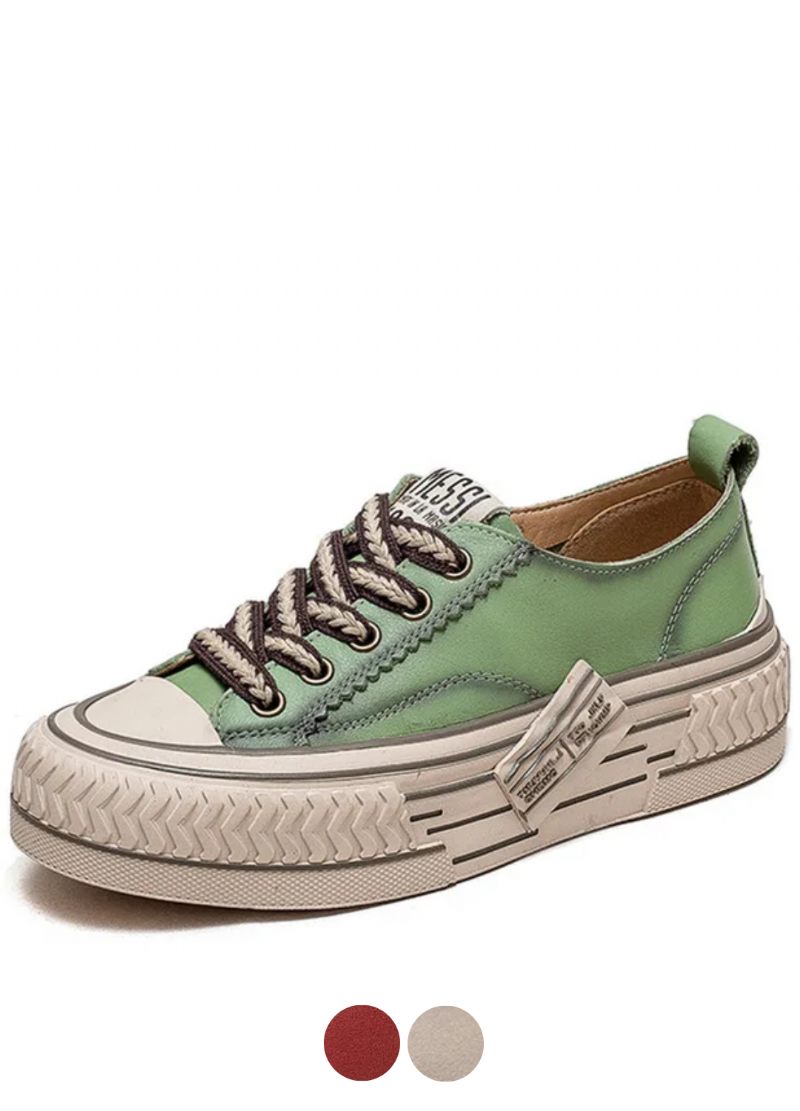 Norys Bekväma Sneakers Med Snörning För Kvinnor