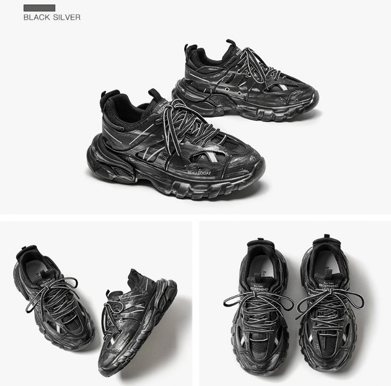 Novak Sneaker Av Hög Kvalitet För Kvinnor - Svart Silver