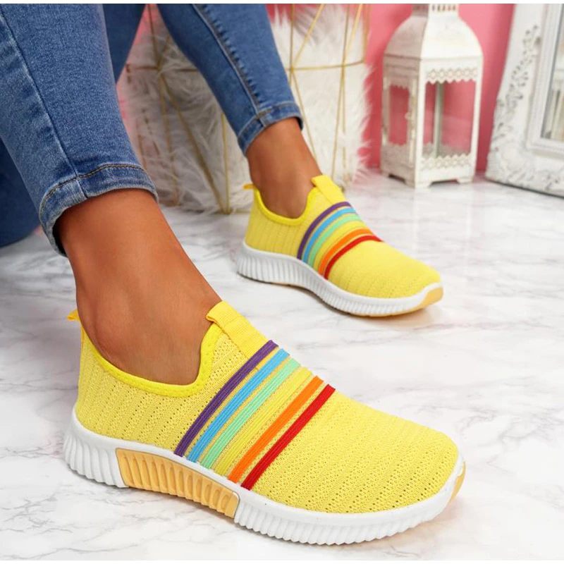 Nurul Platta Slip-on Damskor - Gul