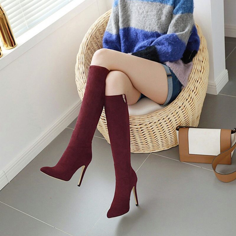 Nurys Boots Knälång - Aprikos