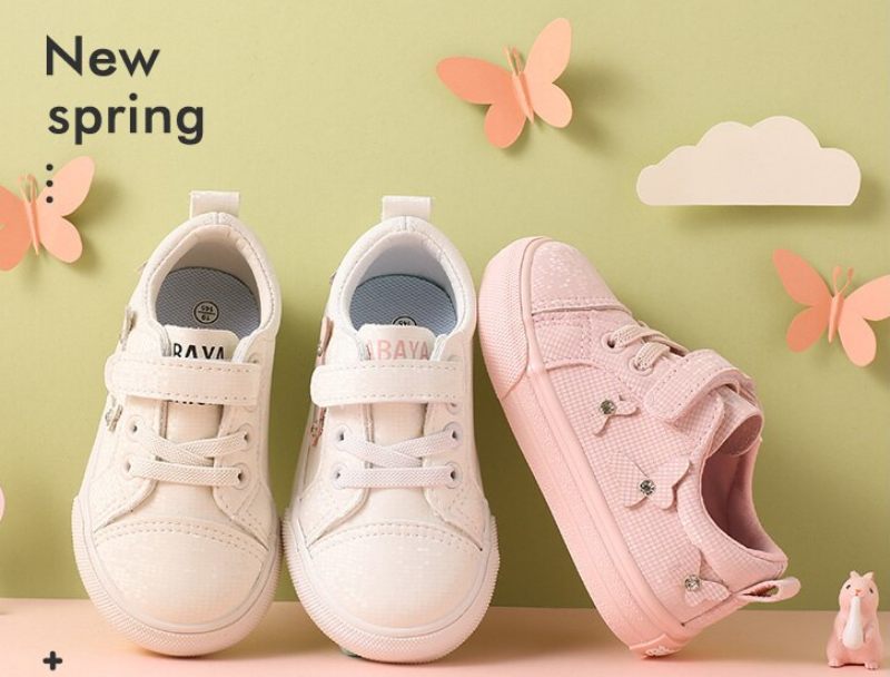 Oda Baby Flickor Casual Sneaker - Beige