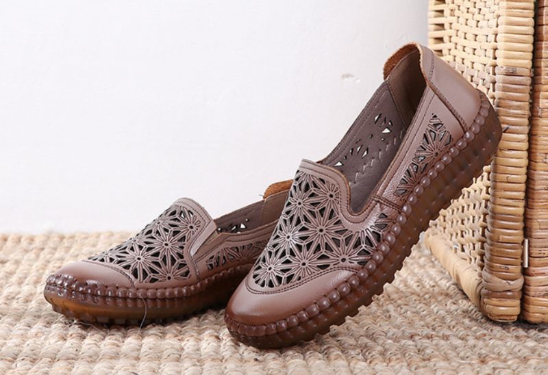 Olga Dam Loafer Skor - khaki