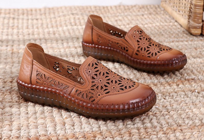 Olga Dam Loafer Skor - khaki