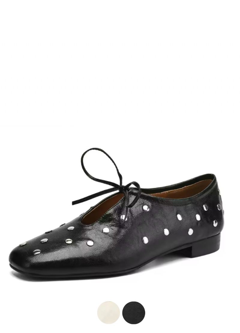 Olga Kvinnors Casual Nitar Klackar Flats