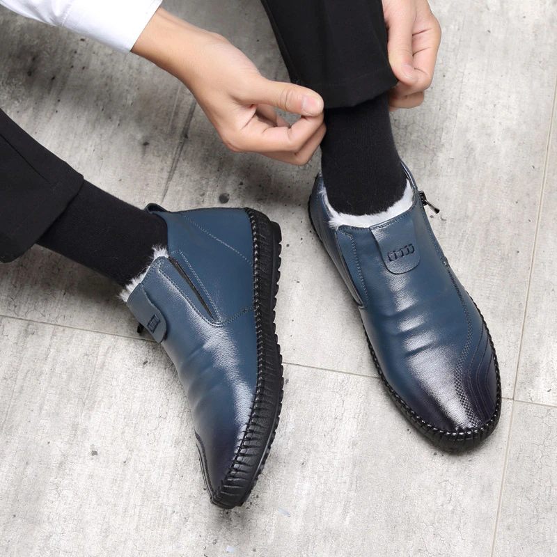 Olimar Loafers Snöskor För Män - Brun