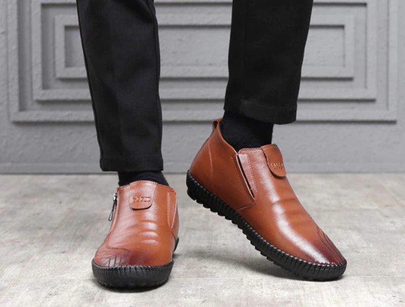 Olimar Loafers Snöskor För Män - Brun