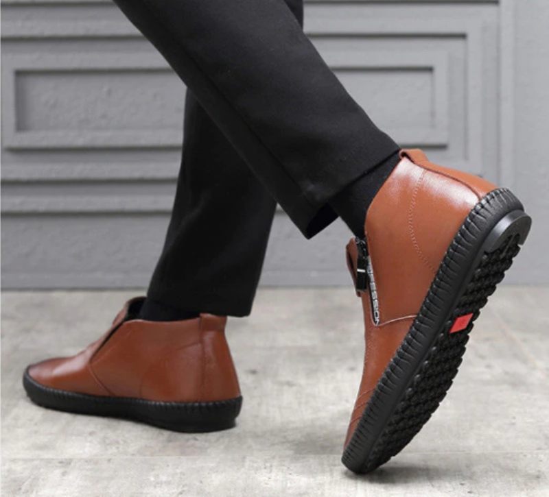 Olimar Loafers Snöskor För Män - Brun