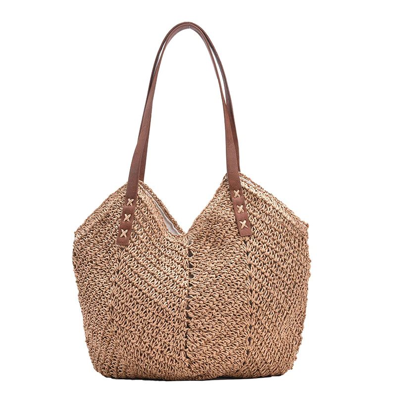 Oliver Damhandväska Woven Beach - Khaki
