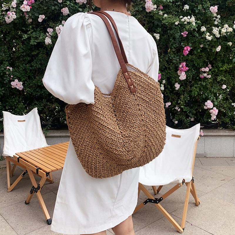 Oliver Damhandväska Woven Beach - Khaki