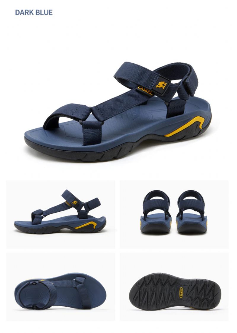 Olivieira Platta Sandaler För Män - Svart