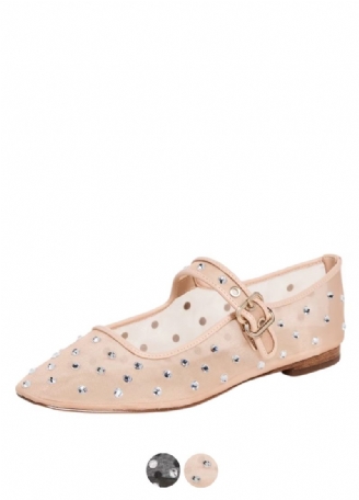 Oralia Dam Rhinestone Balett Flats