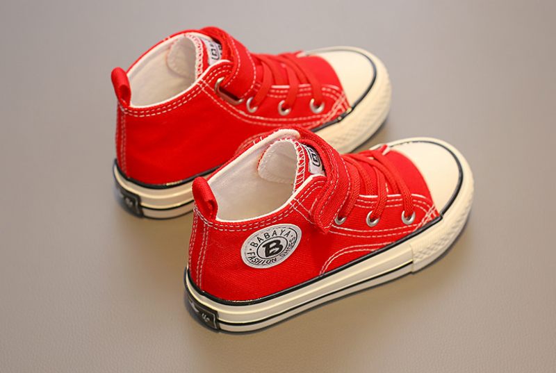 Orju Unisex High Top Sneaker För Barn - Röd