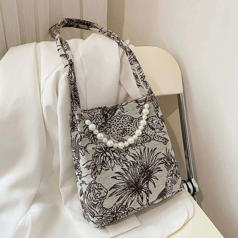 Orla Crossbody Handväska I Tyg För Kvinnor - Svart