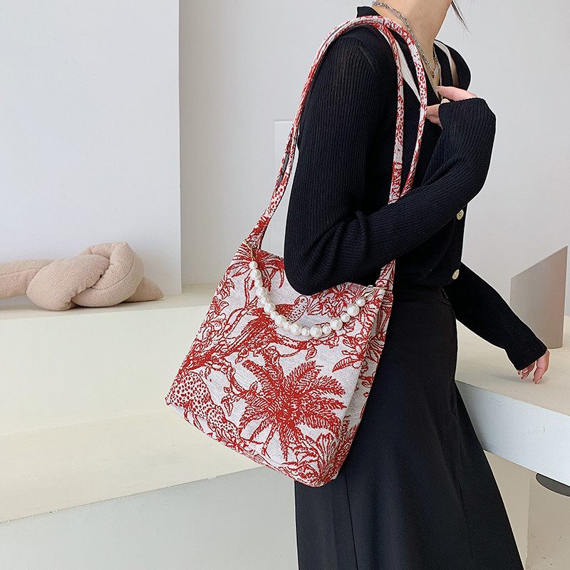 Orla Crossbody Handväska I Tyg För Kvinnor - Svart