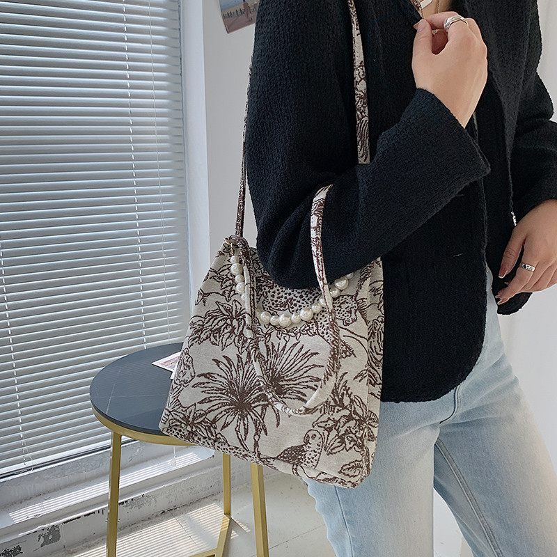 Orla Crossbody Handväska I Tyg För Kvinnor - Svart
