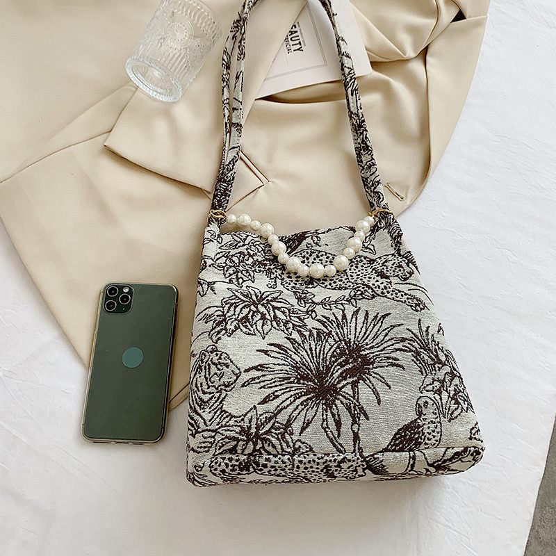 Orla Crossbody Handväska I Tyg För Kvinnor - Svart