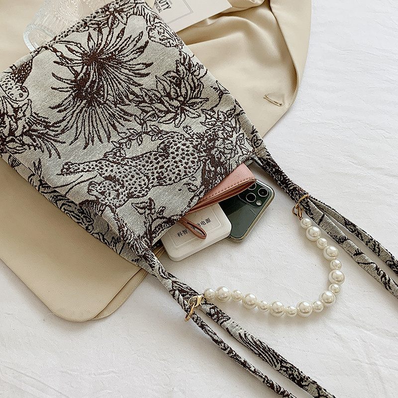 Orla Crossbody Handväska I Tyg För Kvinnor - Svart