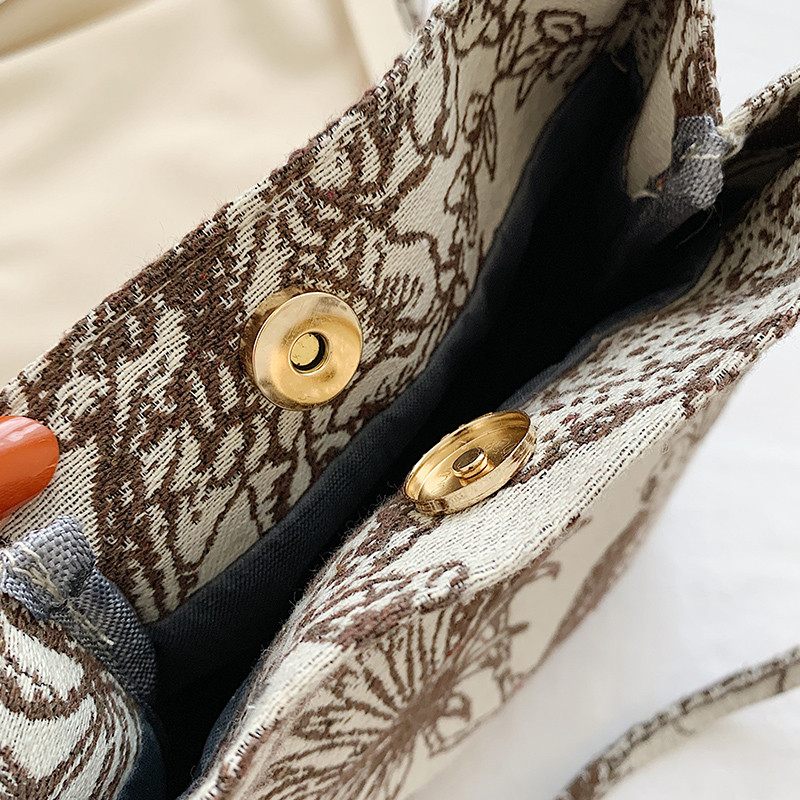 Orla Crossbody Handväska I Tyg För Kvinnor - Svart