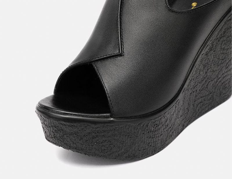 Ornella Sandal Med Kilplattform För Kvinnor - Svart
