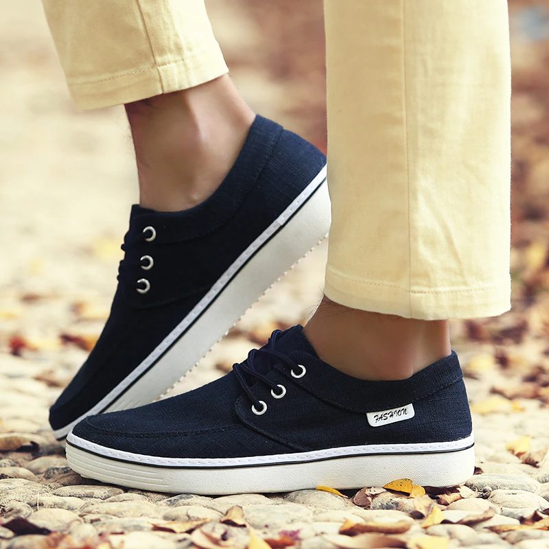 Otlan Klassiska Sneakers För Män - Blå