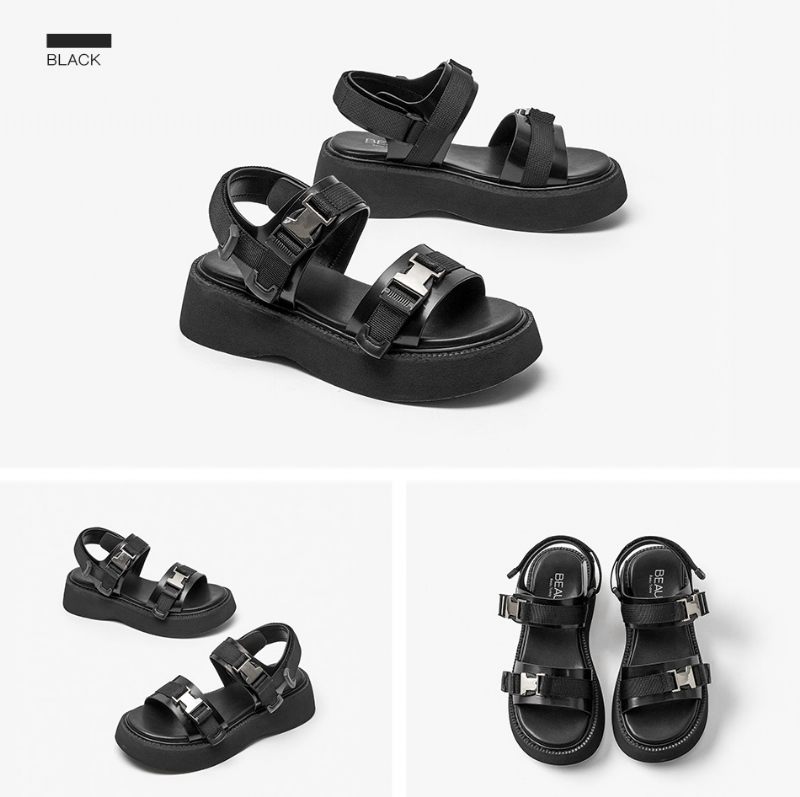 Pamela Sandal Med Öppen Tå För Kvinnor - Svart