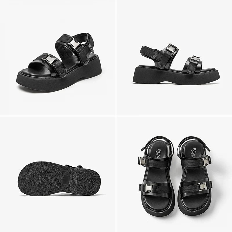 Pamela Sandal Med Öppen Tå För Kvinnor - Svart