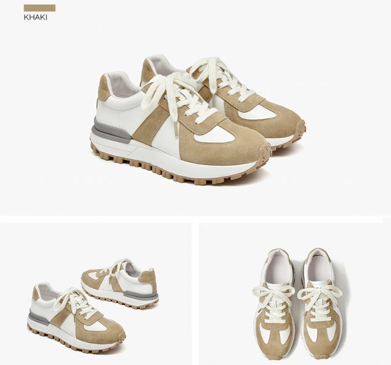 Panina Sneaker I Platt Läder För Kvinnor - Brun