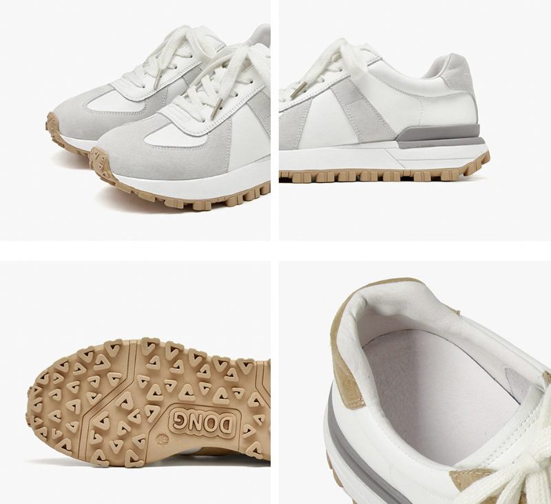 Panina Sneaker I Platt Läder För Kvinnor - Brun