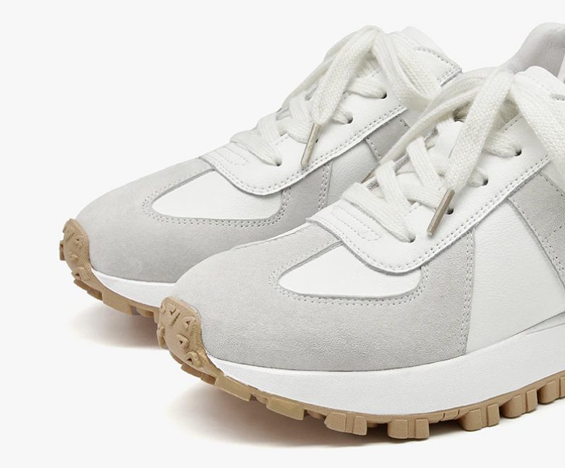 Panina Sneaker I Platt Läder För Kvinnor - Brun
