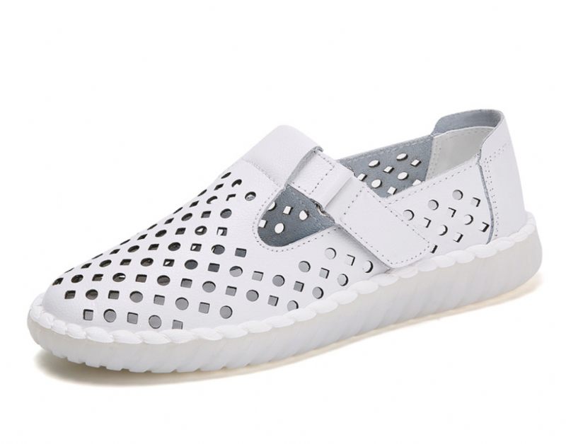 Papoila Loafers - Vit ihåligt