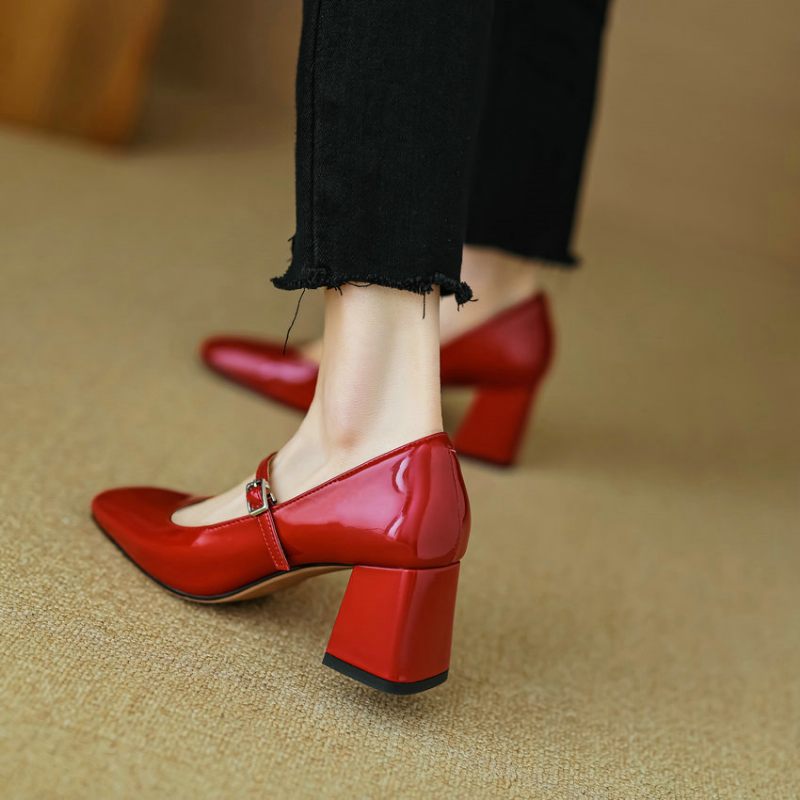 Paquita Kvinnors Square Toe Pumps - Svart