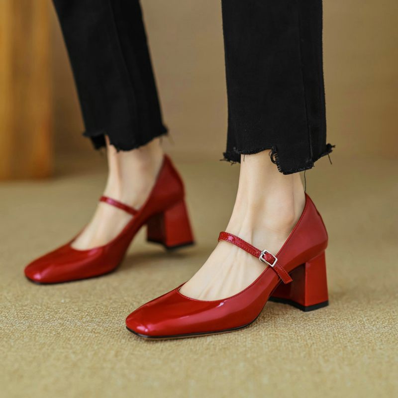 Paquita Kvinnors Square Toe Pumps - Svart