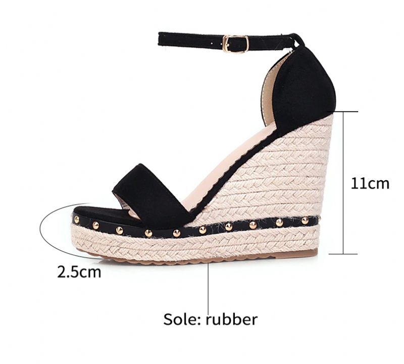 Parana Wedges - Svart