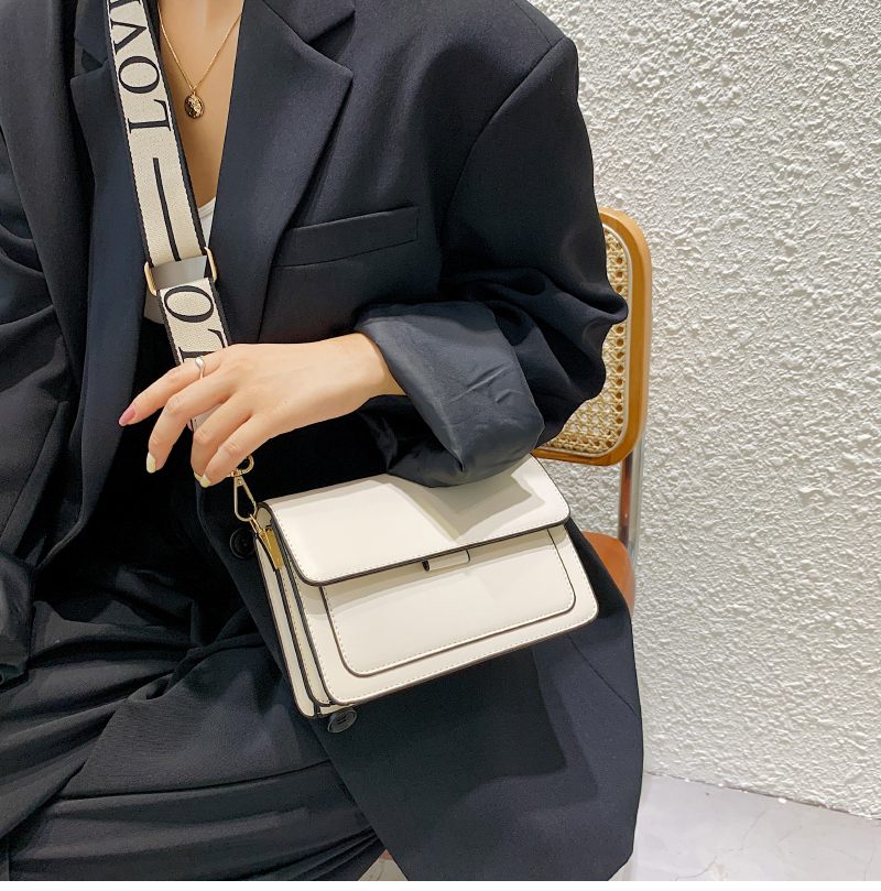 Pardillo Crossbody-handväska I Läderklaff För Kvinnor - Vit