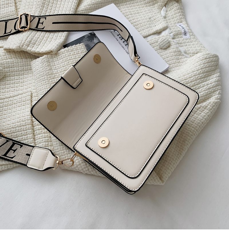 Pardillo Crossbody-handväska I Läderklaff För Kvinnor - Vit