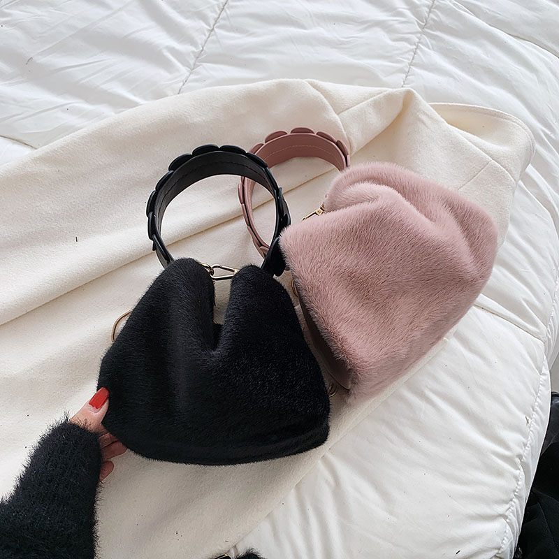 Paty Mini Handväska I Konstläder För Kvinnor - Aprikos