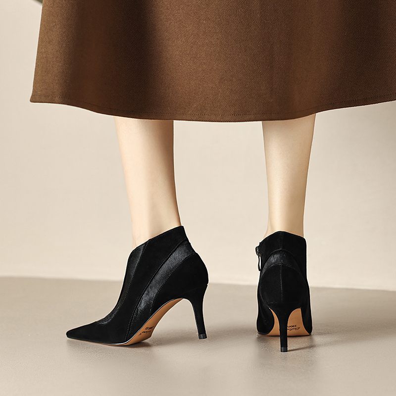 Paula Pumps För Högklackat Mocka För Kvinnor - Brun