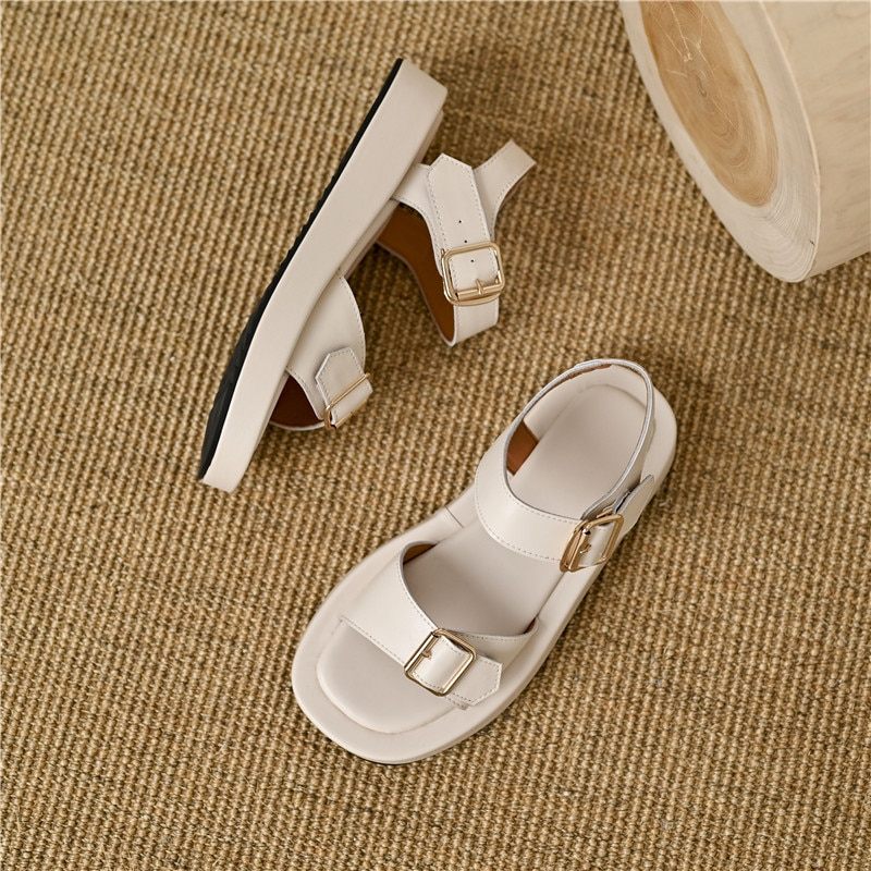 Peggy Platt Sandal För Kvinnor - Gul