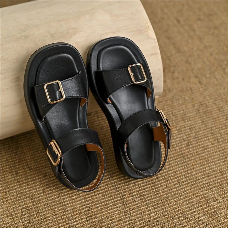 Peggy Platt Sandal För Kvinnor - Gul