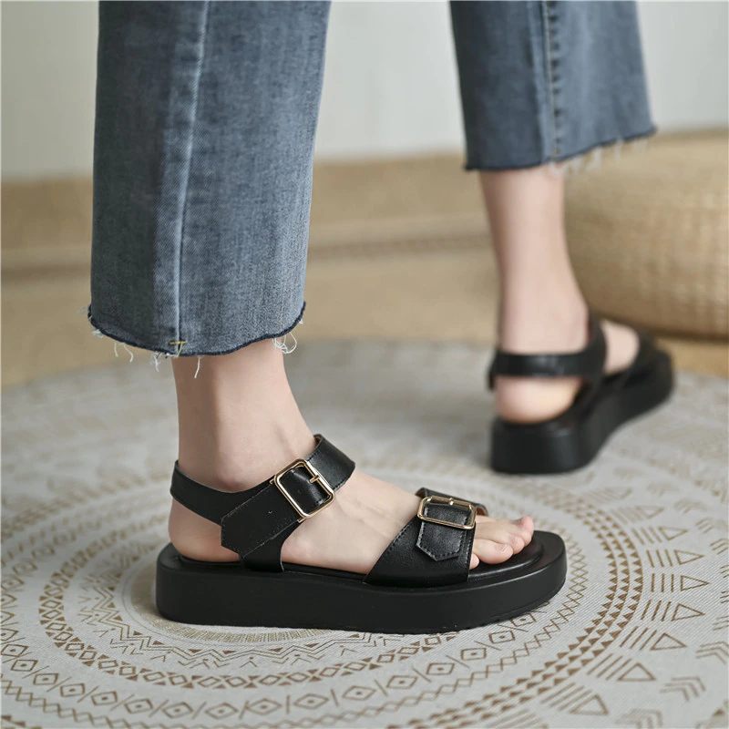 Peggy Platt Sandal För Kvinnor - Gul