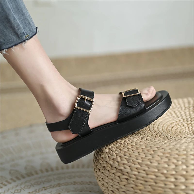 Peggy Platt Sandal För Kvinnor - Gul