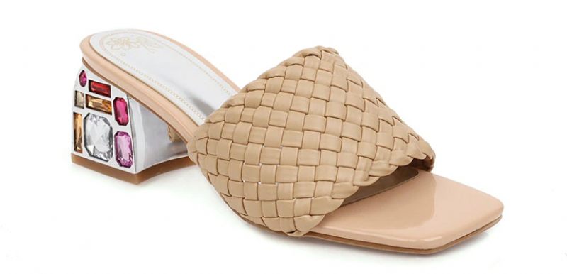 Peggy Sandal Med Hög Klack För Kvinnor - Beige